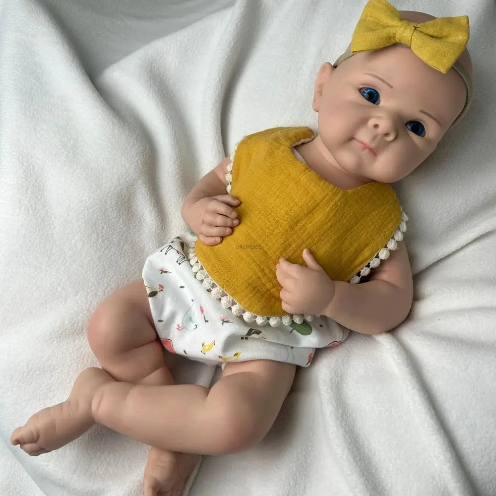 19Inch High-Simulation Flexible Silicone Reborn Baby Girl Bettie Realistic Washable Weighted Art Doll for Christmas Gift lifelikesiliconereborns.com