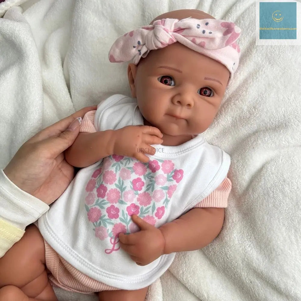 19Inch Realistic Silicone Reborn Baby Girl Flexible Body Waterproof Pretty Doll Provide Emotional Support Toy Birthday Gift lifelikesiliconereborns.com