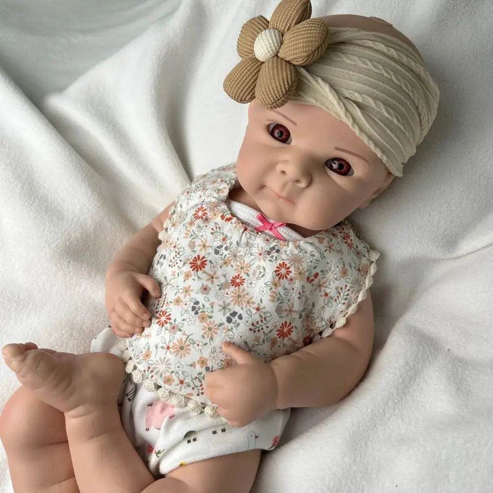 19Inch Realistic Silicone Reborn Baby Girl Flexible Body Waterproof Pretty Doll Provide Emotional Support Toy Birthday Gift lifelikesiliconereborns.com