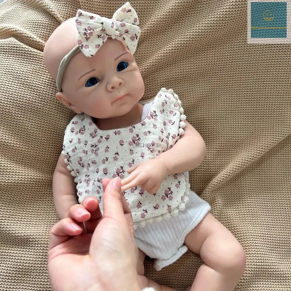 19Inch Soft And Lifelike Silicone Reborn Baby Girl Open Blue Eyes Realistic Skin Tones And Painted Details for Collectibles Gift lifelikesiliconereborns.com