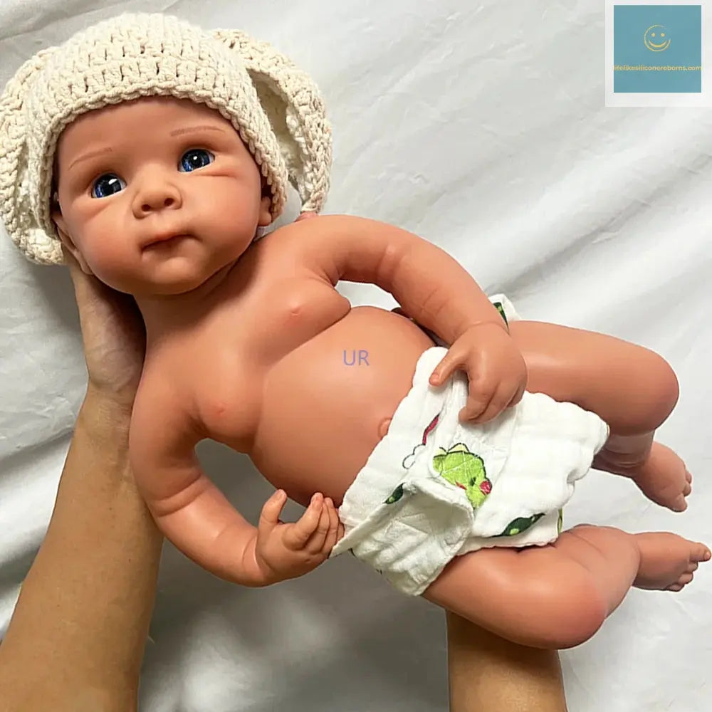 19Inch Soft And Lifelike Silicone Reborn Baby Girl Open Blue Eyes Realistic Skin Tones And Painted Details for Collectibles Gift lifelikesiliconereborns.com