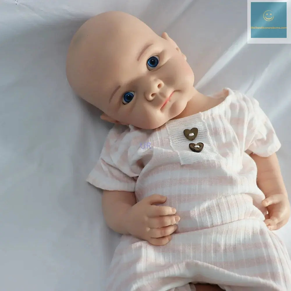 19" Platinum Silicone Reborn Doll Whole Body Soft Lifelike Chubby 3D Skin Weighted Newborn Baby Girl Collector Kids Toy Gift lifelikesiliconereborns.com