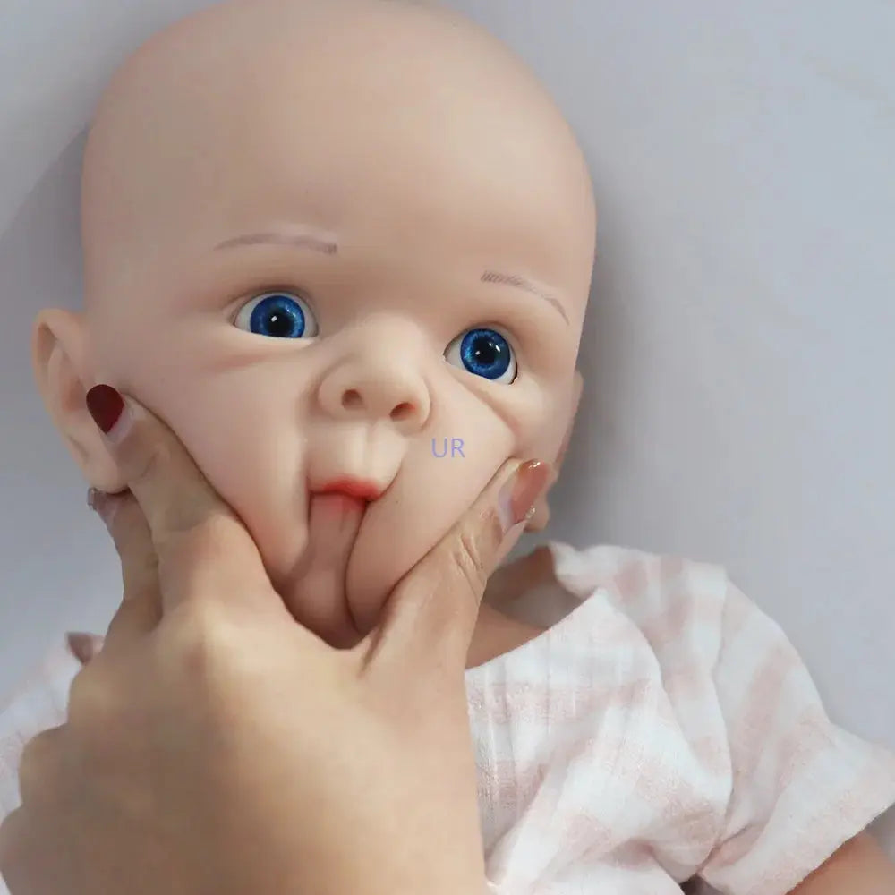 19" Platinum Silicone Reborn Doll Whole Body Soft Lifelike Chubby 3D Skin Weighted Newborn Baby Girl Collector Kids Toy Gift lifelikesiliconereborns.com