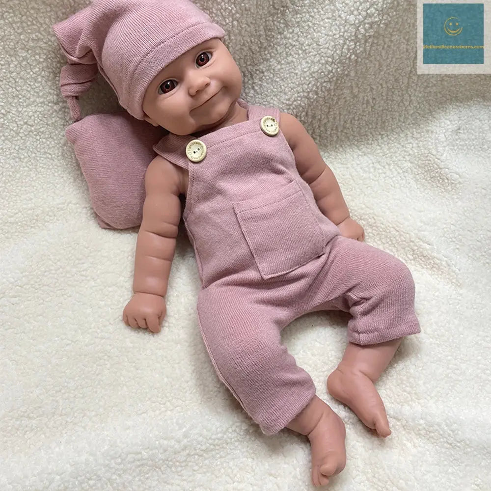 1:1 Full Body Soild Silicone Reborn Baby Girl Chubby 3.9kg 50cm Lifelike Newborn Doll Washable Handmade Bebe for Gift lifelikesiliconereborns.com