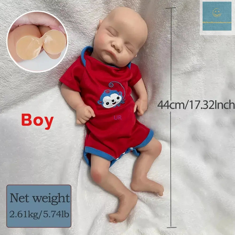 1:1 Lifelike Visible Veins Silicone Reborn Baby Boy Dolls Cute and Realistic Newborn Handmade Doll for Kids Birthday Gift lifelikesiliconereborns.com