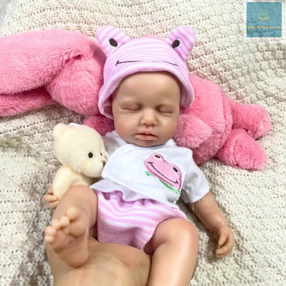 2 Options Mini 33CM Full Solid Silicone Reborn Baby Doll LouLou Girl Or Boy Washable Silicone Soft Body Birthday Christmas Gift lifelikesiliconereborns.com