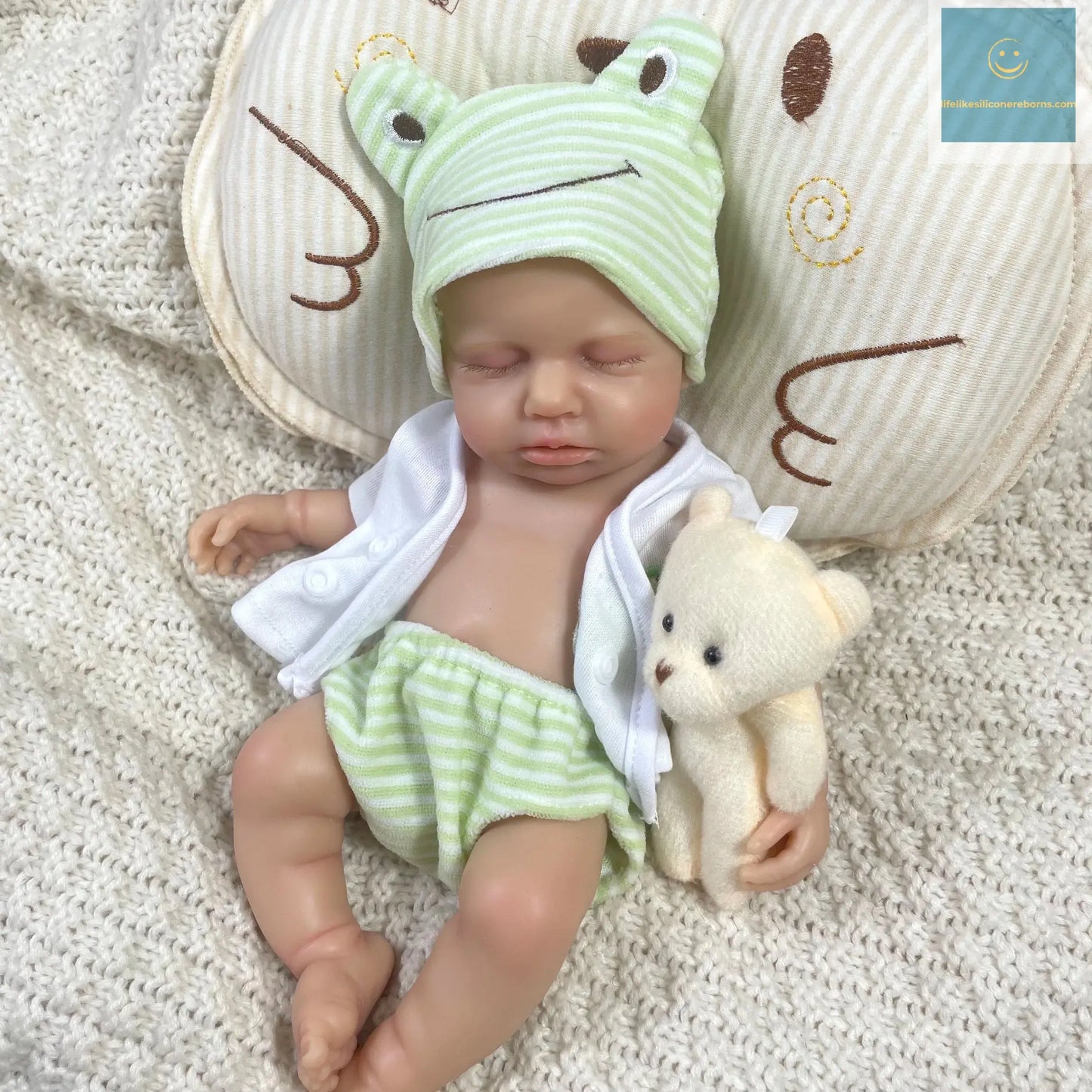 2 Options Mini 33CM Full Solid Silicone Reborn Baby Doll LouLou Girl Or Boy Washable Silicone Soft Body Birthday Christmas Gift lifelikesiliconereborns.com