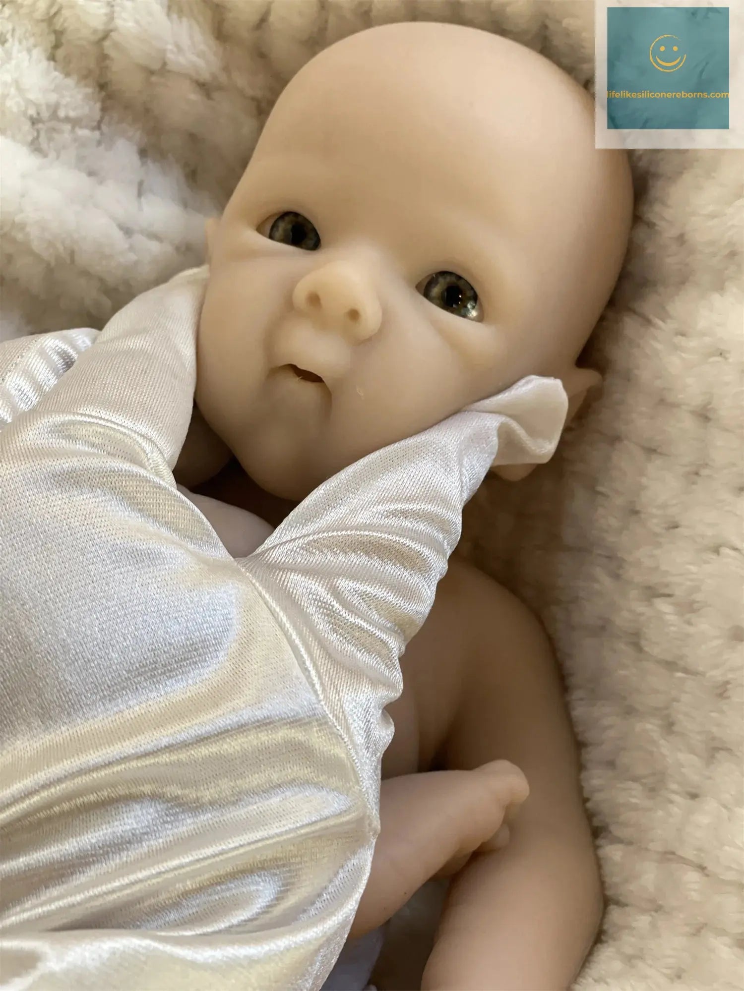 2 Styles/Can Open Mouth 33cm Unpainted Washable Solid Silicone Bebe Reborn Girls Soft Handmade Lifelike Reborn Baby Girl Doll lifelikesiliconereborns.com