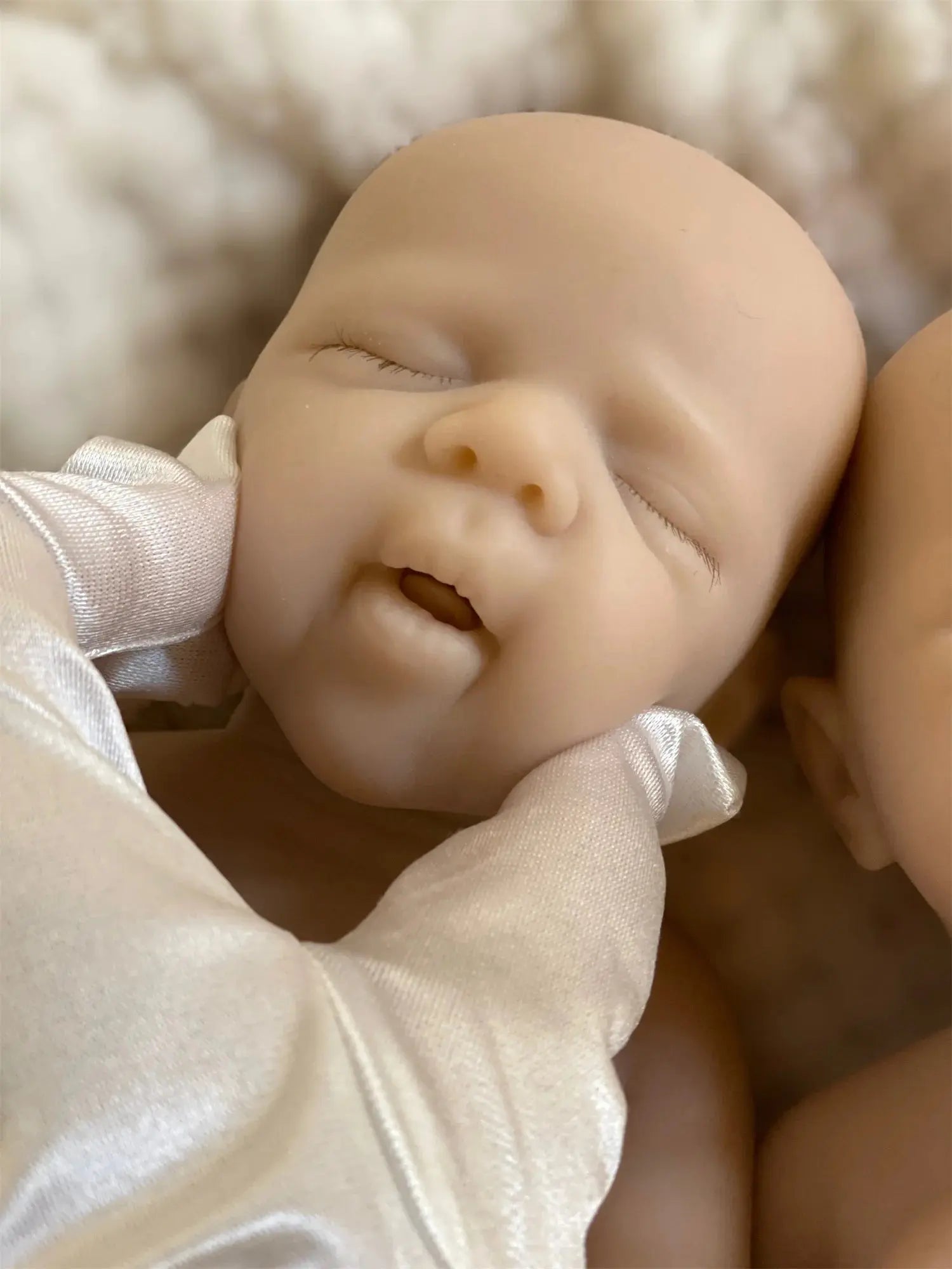 2 Styles/Can Open Mouth 33cm Unpainted Washable Solid Silicone Bebe Reborn Girls Soft Handmade Lifelike Reborn Baby Girl Doll lifelikesiliconereborns.com
