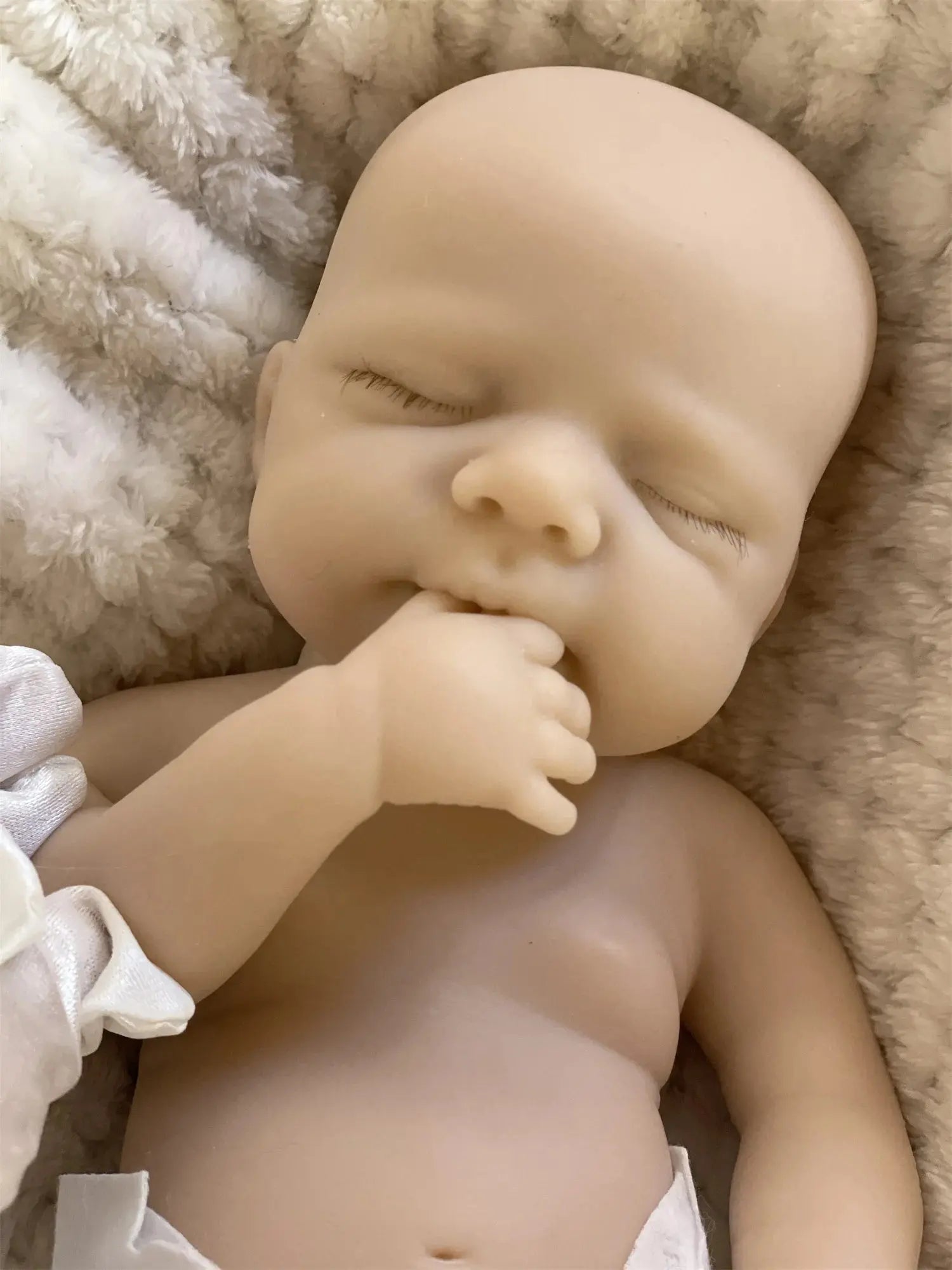 2 Styles/Can Open Mouth 33cm Unpainted Washable Solid Silicone Bebe Reborn Girls Soft Handmade Lifelike Reborn Baby Girl Doll lifelikesiliconereborns.com