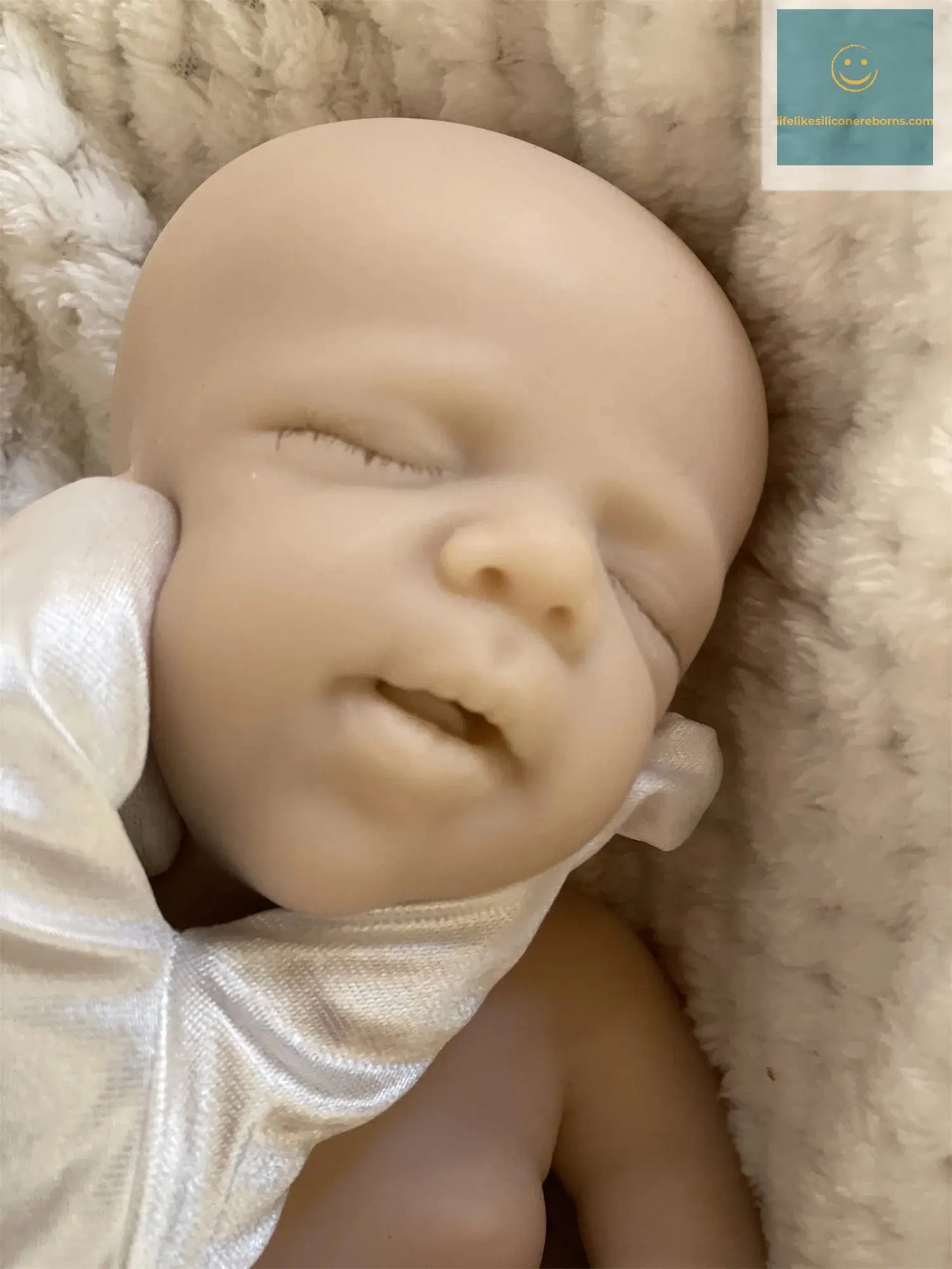 2 Styles/Can Open Mouth 33cm Unpainted Washable Solid Silicone Bebe Reborn Girls Soft Handmade Lifelike Reborn Baby Girl Doll lifelikesiliconereborns.com