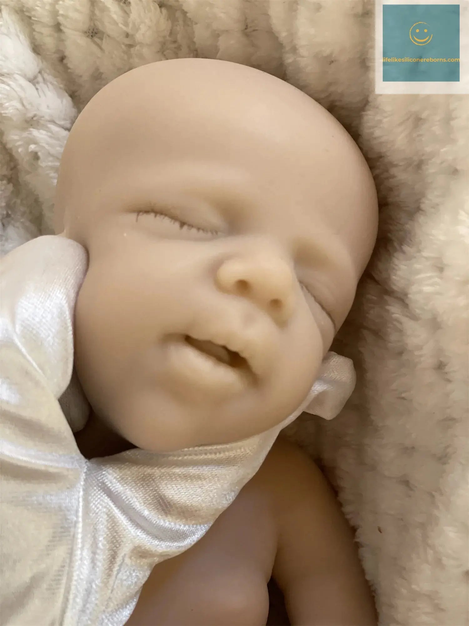2 Styles/Can Open Mouth 33cm Unpainted Washable Solid Silicone Bebe Reborn Girls Soft Handmade Lifelike Reborn Baby Girl Doll lifelikesiliconereborns.com
