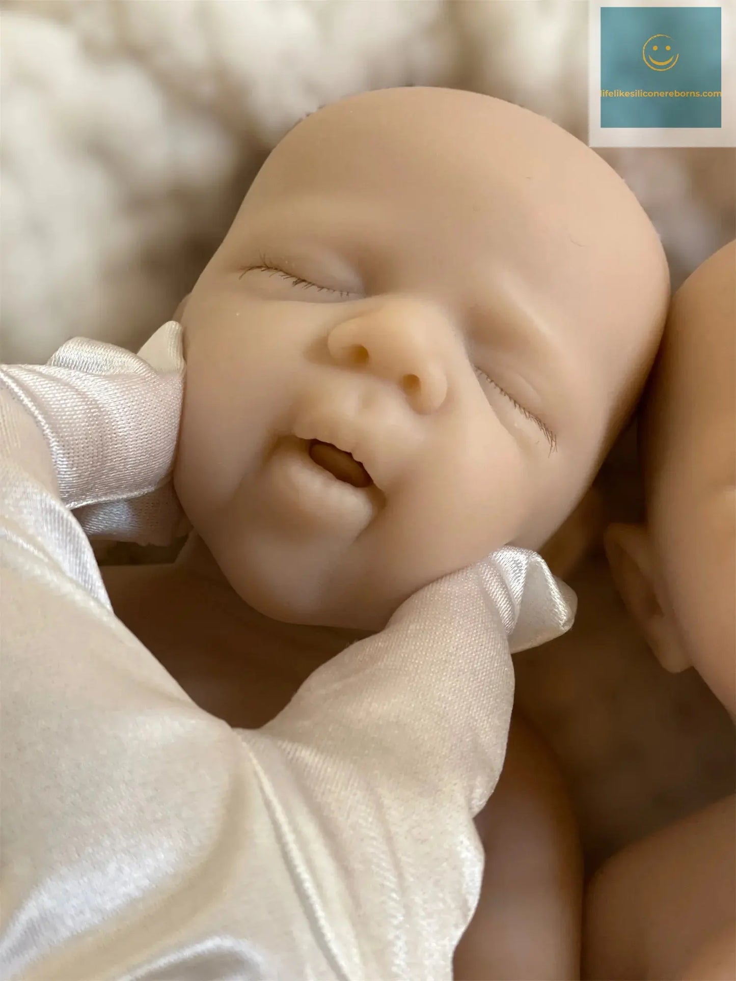 2 Styles/Can Open Mouth 33cm Unpainted Washable Solid Silicone Bebe Reborn Girls Soft Handmade Lifelike Reborn Baby Girl Doll lifelikesiliconereborns.com