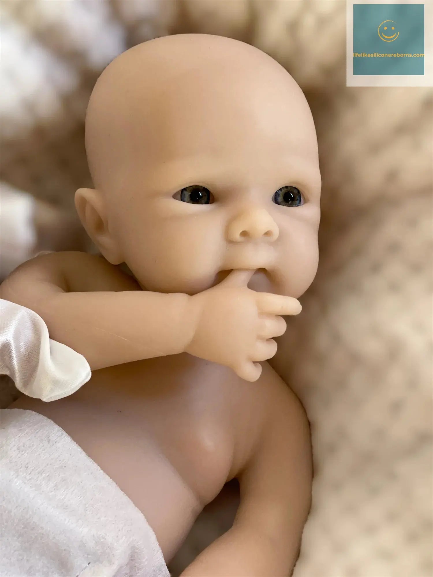 2 Styles/Can Open Mouth 33cm Unpainted Washable Solid Silicone Bebe Reborn Girls Soft Handmade Lifelike Reborn Baby Girl Doll lifelikesiliconereborns.com