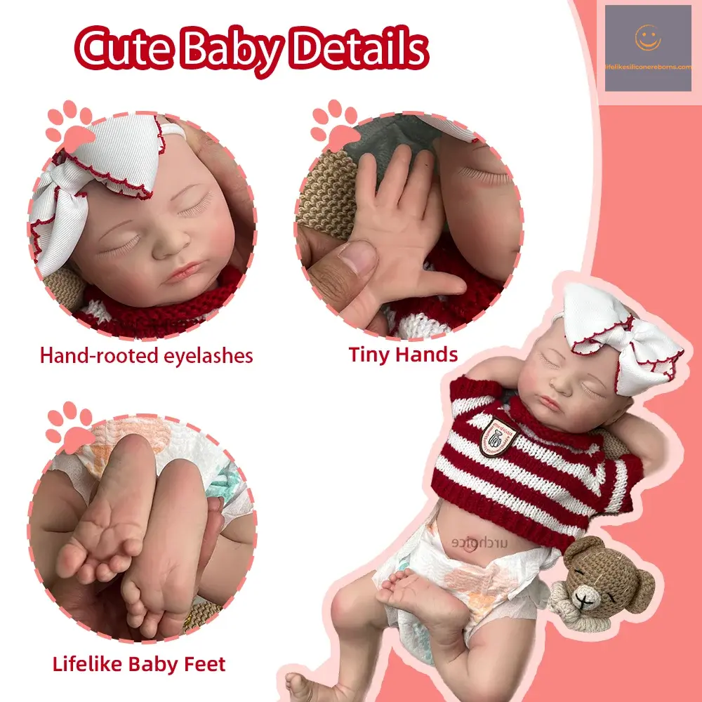 20 Inch 50Cm 3.4Kg Real Baby Size Weighted Full Body Soft Silicone Reborn Baby Doll Lifelike Newborn Girl Collectibles Reborners lifelikesiliconereborns.com