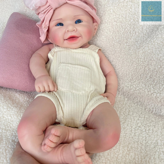 20 Inch Lifelike Newborn Realistic Reborn Baby Doll Open eyes Girl Handmade Toddler Soft Weighted Silicone Doll Gift Collectible lifelikesiliconereborns.com