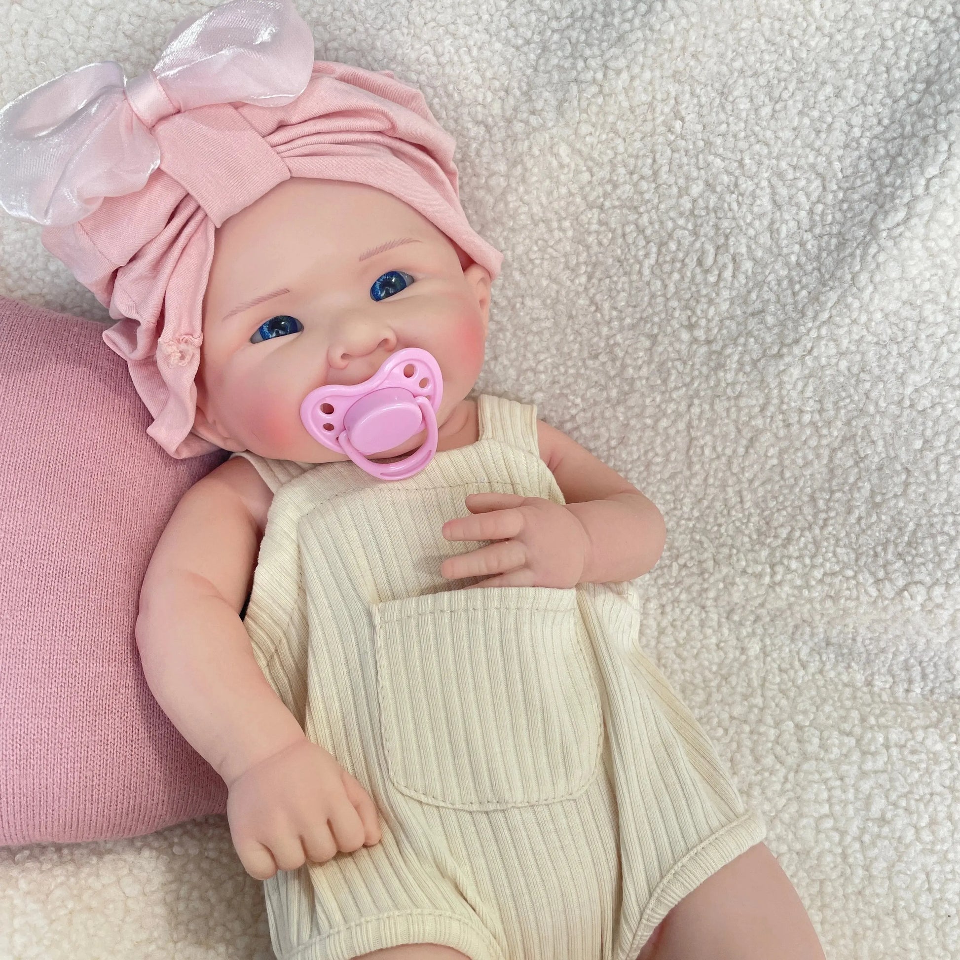 20 Inch Lifelike Newborn Realistic Reborn Baby Doll Open eyes Girl Handmade Toddler Soft Weighted Silicone Doll Gift Collectible lifelikesiliconereborns.com