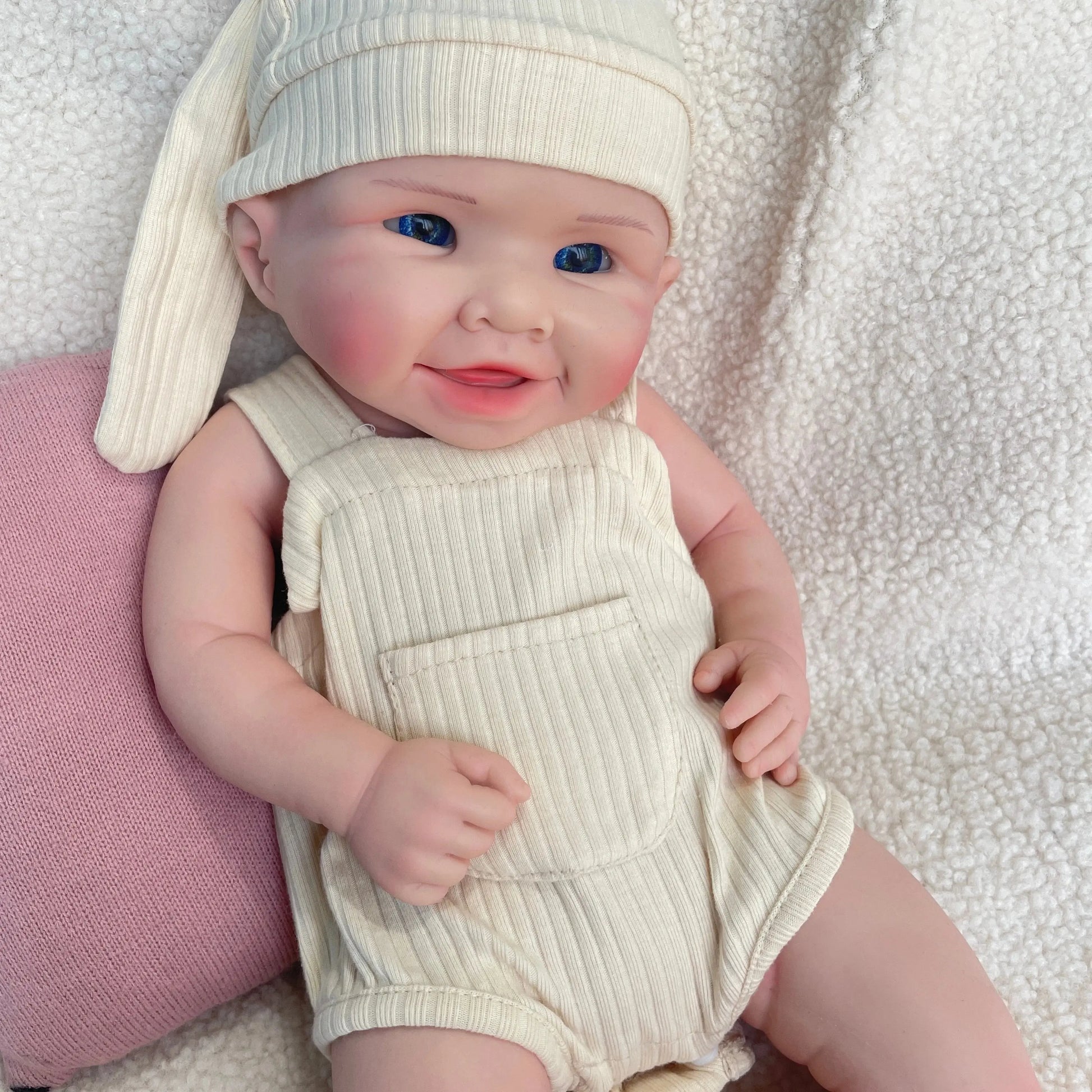 20 Inch Lifelike Newborn Realistic Reborn Baby Doll Open eyes Girl Handmade Toddler Soft Weighted Silicone Doll Gift Collectible lifelikesiliconereborns.com