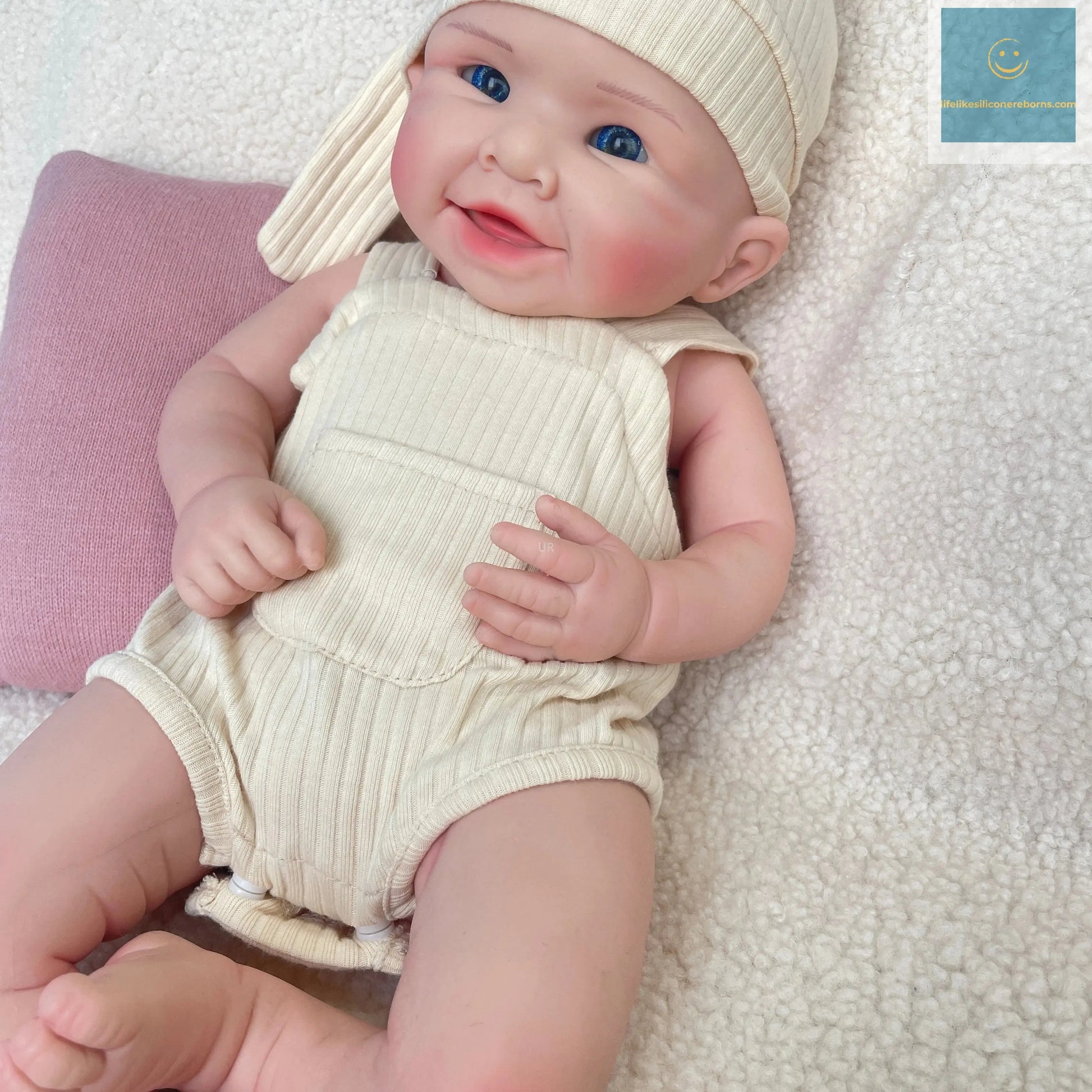 20 Inch Lifelike Newborn Realistic Reborn Baby Doll Open eyes Girl Handmade Toddler Soft Weighted Silicone Doll Gift Collectible lifelikesiliconereborns.com