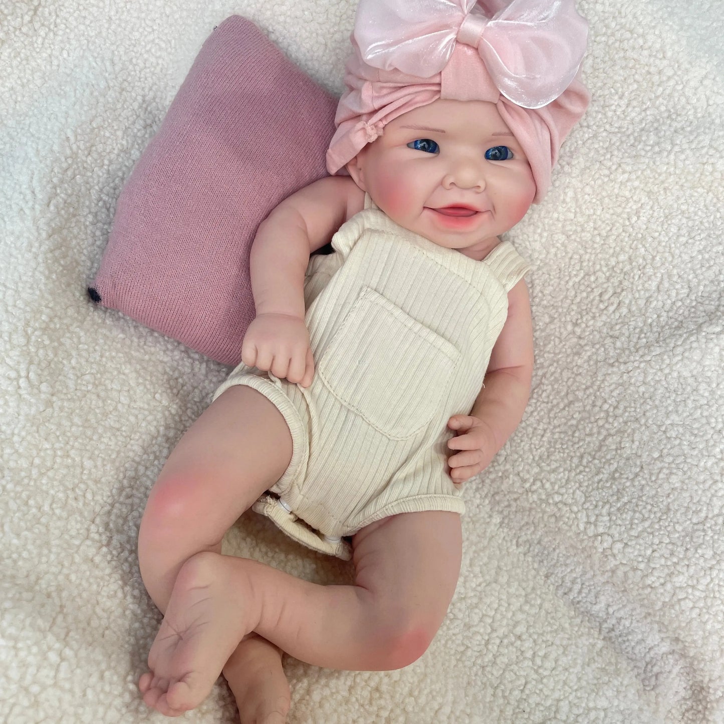 20 Inch Lifelike Newborn Realistic Reborn Baby Doll Open eyes Girl Handmade Toddler Soft Weighted Silicone Doll Gift Collectible lifelikesiliconereborns.com