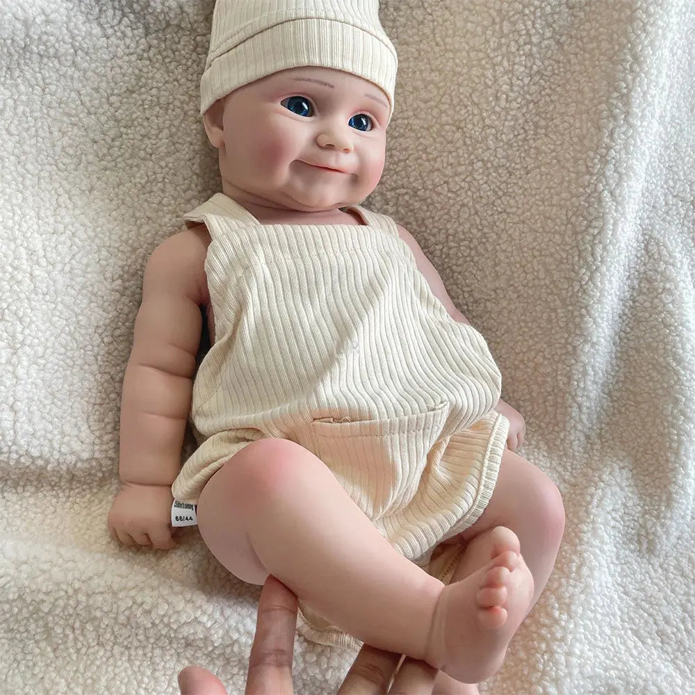 20 inch Pinky Girl Maddie Lifelike Silicone Reborn Baby Doll with Clear Blue Eyes Hand Drawn Veins Baby Doll Real Baby Doll Toy lifelikesiliconereborns.com