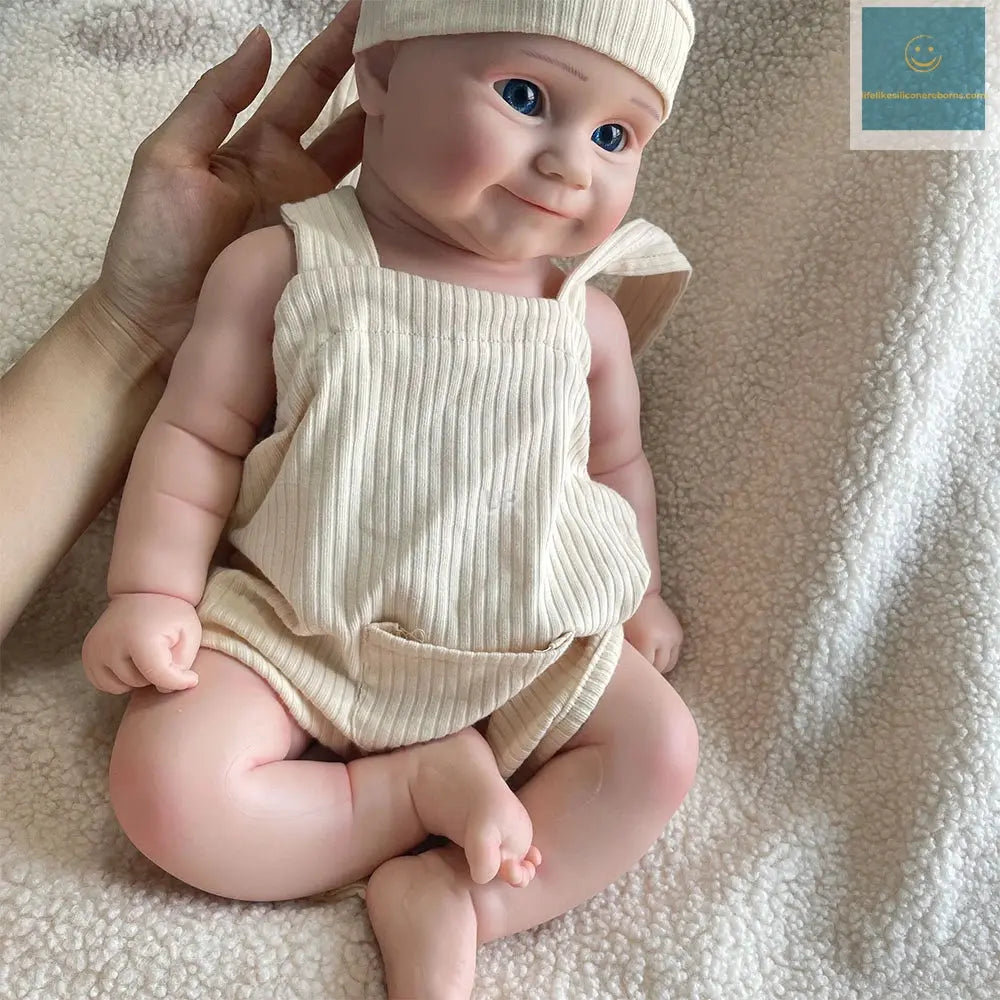 20 inch Pinky Girl Maddie Lifelike Silicone Reborn Baby Doll with Clear Blue Eyes Hand Drawn Veins Baby Doll Real Baby Doll Toy lifelikesiliconereborns.com