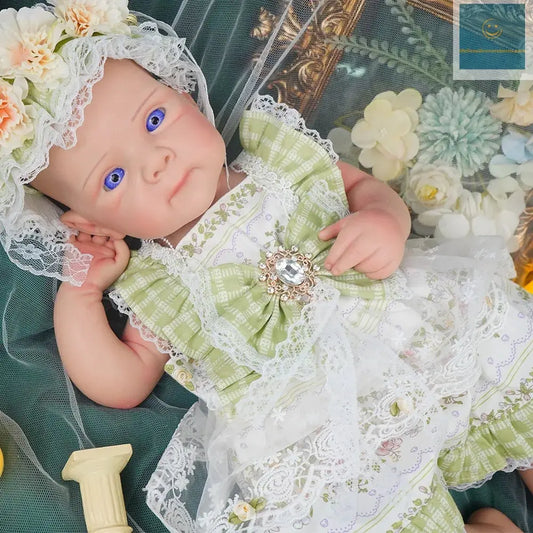 20.47INCH Big Reborn Full Body Silicone Doll Adorable Smile Newborn Baby Girl lifelikesiliconereborns.com