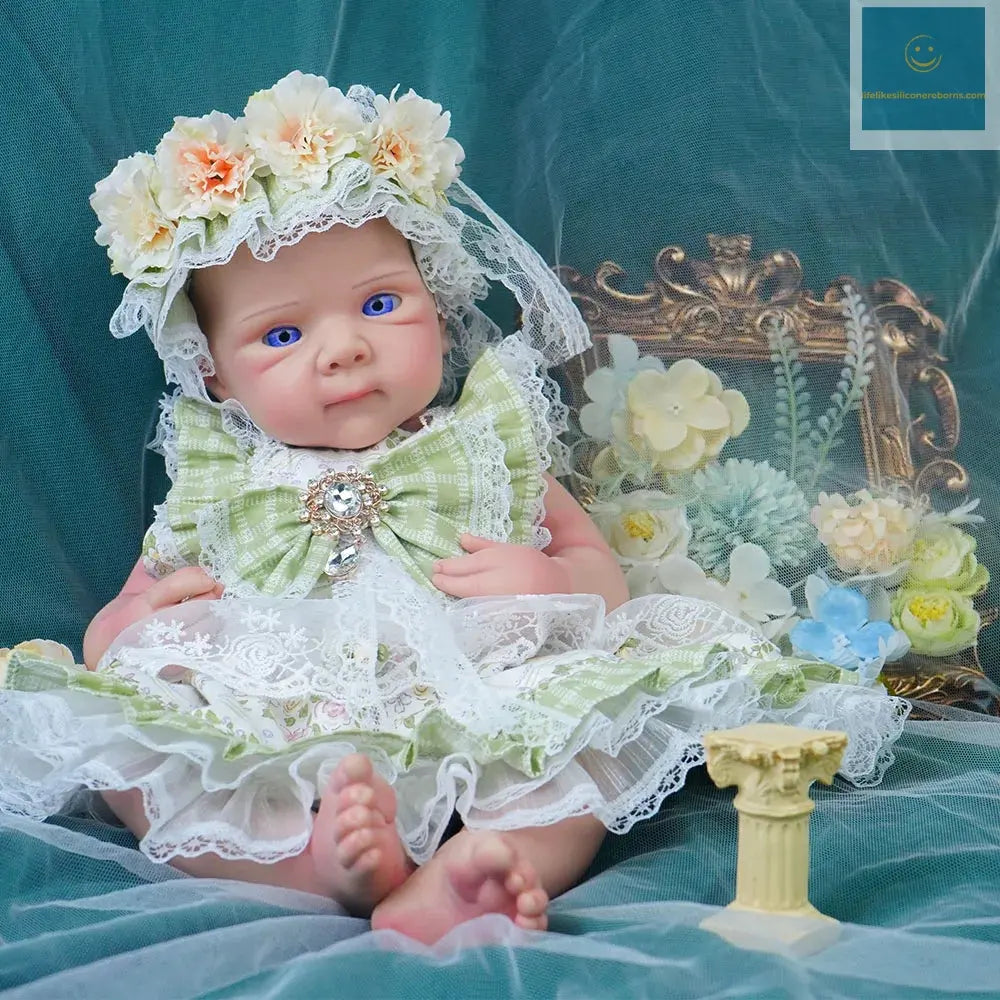 20.47INCH Big Reborn Full Body Silicone Doll Adorable Smile Newborn Baby Girl lifelikesiliconereborns.com