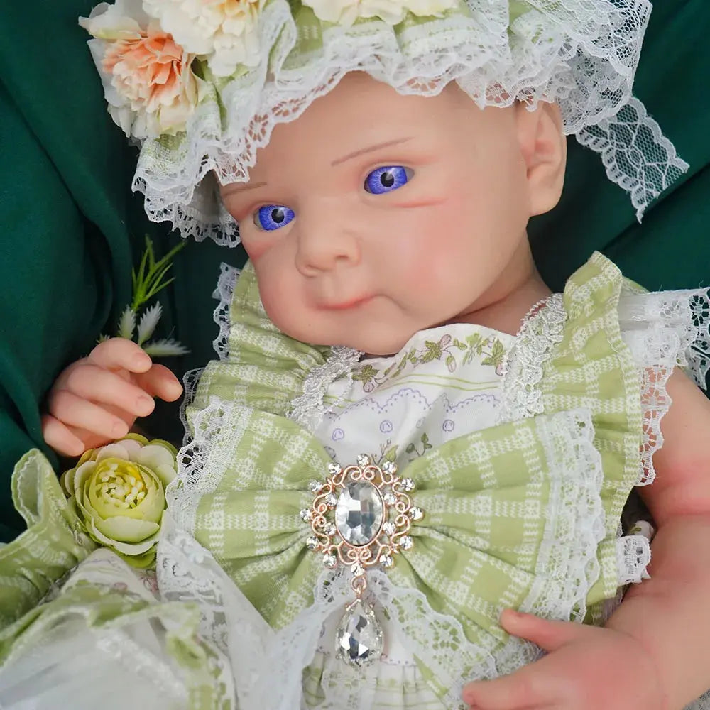 20.47INCH Big Reborn Full Body Silicone Doll Adorable Smile Newborn Baby Girl lifelikesiliconereborns.com