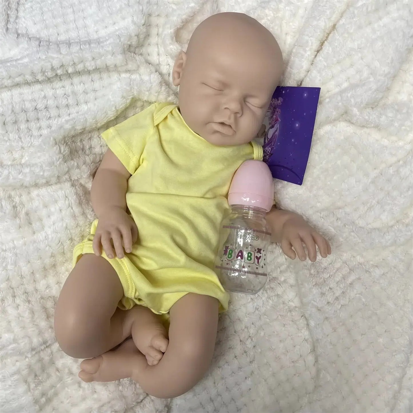20Inch Can Drink and Pee Full Body Silicone Bebe Reborn Girl&Boy Unpainted Handmade Silicone Soft Lifelike De Silicona Boy Doll lifelikesiliconereborns.com