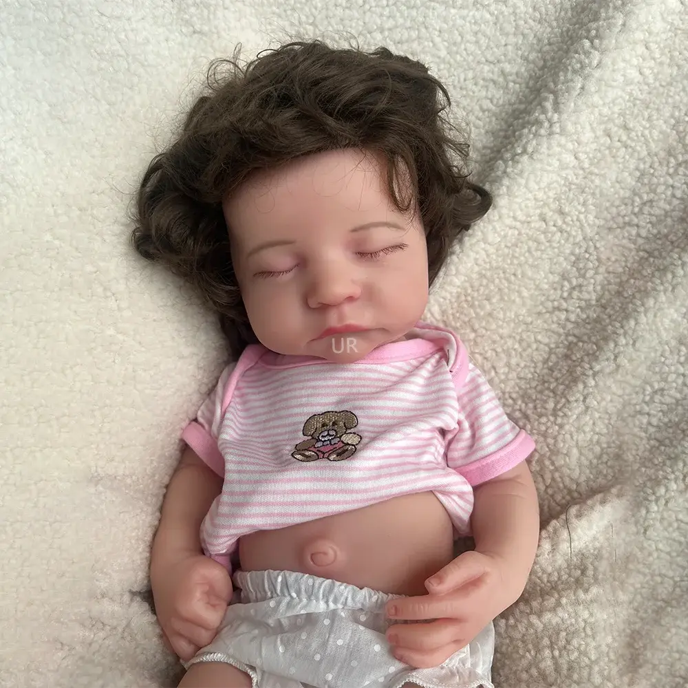 20Inch Handmade Silicone Reborn Baby Girl Rooted Hair Lifelike Details And Waterproof Materials Providing Companionship Gift lifelikesiliconereborns.com