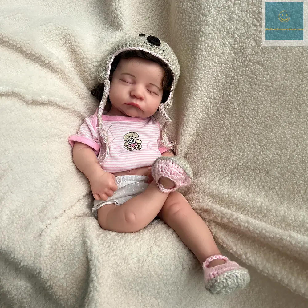 20Inch Handmade Silicone Reborn Baby Girl Rooted Hair Lifelike Details And Waterproof Materials Providing Companionship Gift lifelikesiliconereborns.com