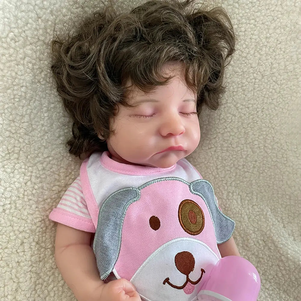 20Inch Handmade Silicone Reborn Baby Girl Rooted Hair Lifelike Details And Waterproof Materials Providing Companionship Gift lifelikesiliconereborns.com