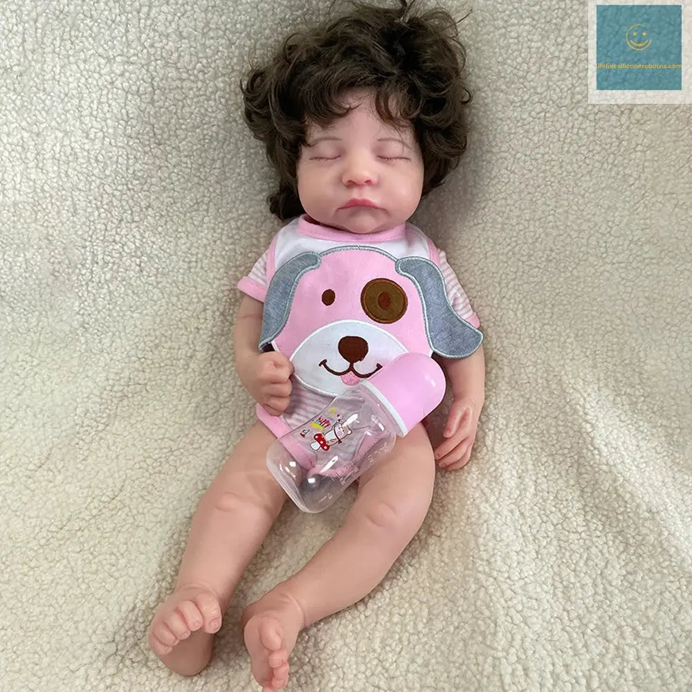 20Inch Handmade Silicone Reborn Baby Girl Rooted Hair Lifelike Details And Waterproof Materials Providing Companionship Gift lifelikesiliconereborns.com
