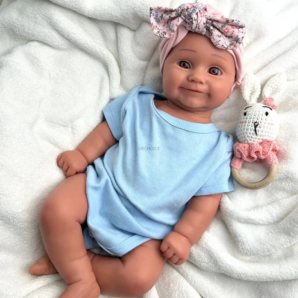 20Inch Parenting Practice Weighted Silicone Reborn Baby Girl Maddie Visible Veins Soft Doll for New Parents Christmas Gift lifelikesiliconereborns.com