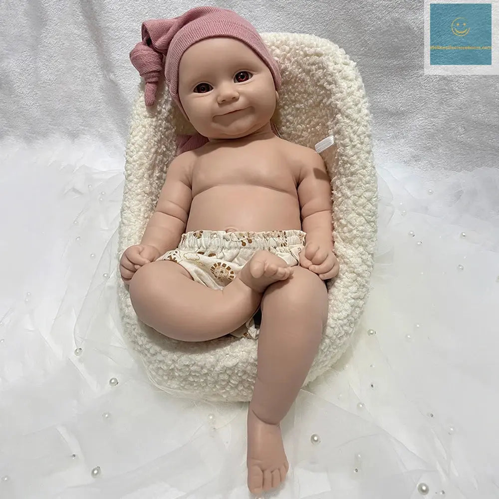 20Inch Parenting Practice Weighted Silicone Reborn Baby Girl Maddie Visible Veins Soft Doll for New Parents Christmas Gift lifelikesiliconereborns.com