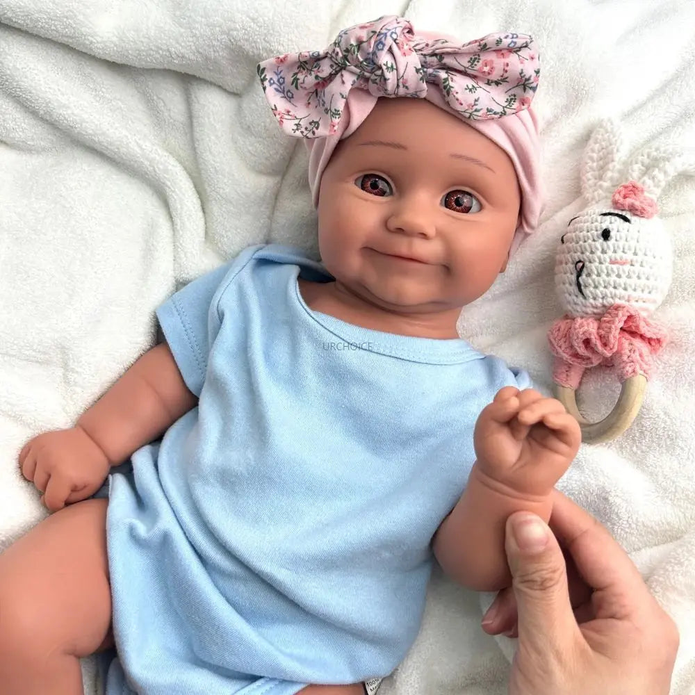 20Inch Parenting Practice Weighted Silicone Reborn Baby Girl Maddie Visible Veins Soft Doll for New Parents Christmas Gift lifelikesiliconereborns.com