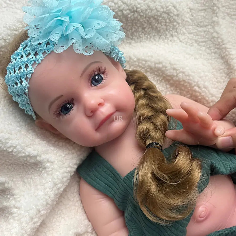 20Inch Silicone Reborn Baby Girl Rooted Hair Realistic Skin Tones Hand-Painted Details Designed To Provide Companionship Gift lifelikesiliconereborns.com
