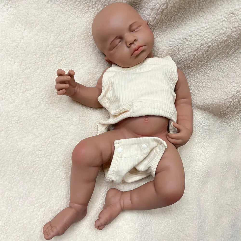 20Inch Soft Lifelike Silicone Reborn Girl/Boy Loulou Realistic Skin Tones Hand-Painted Details Dolls For Role-Playing Kids Toy lifelikesiliconereborns.com