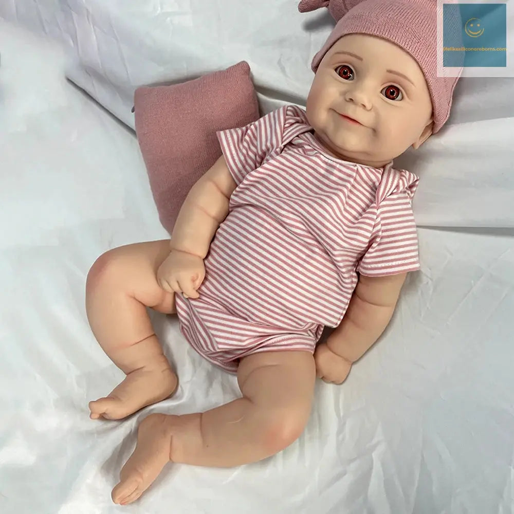 20Inch Whole Silicone Reborn Cuddle Baby Girl 8.7lb Weighted Lifelike Handmade Artist Newborn Waterproof Doll Collector Toys lifelikesiliconereborns.com