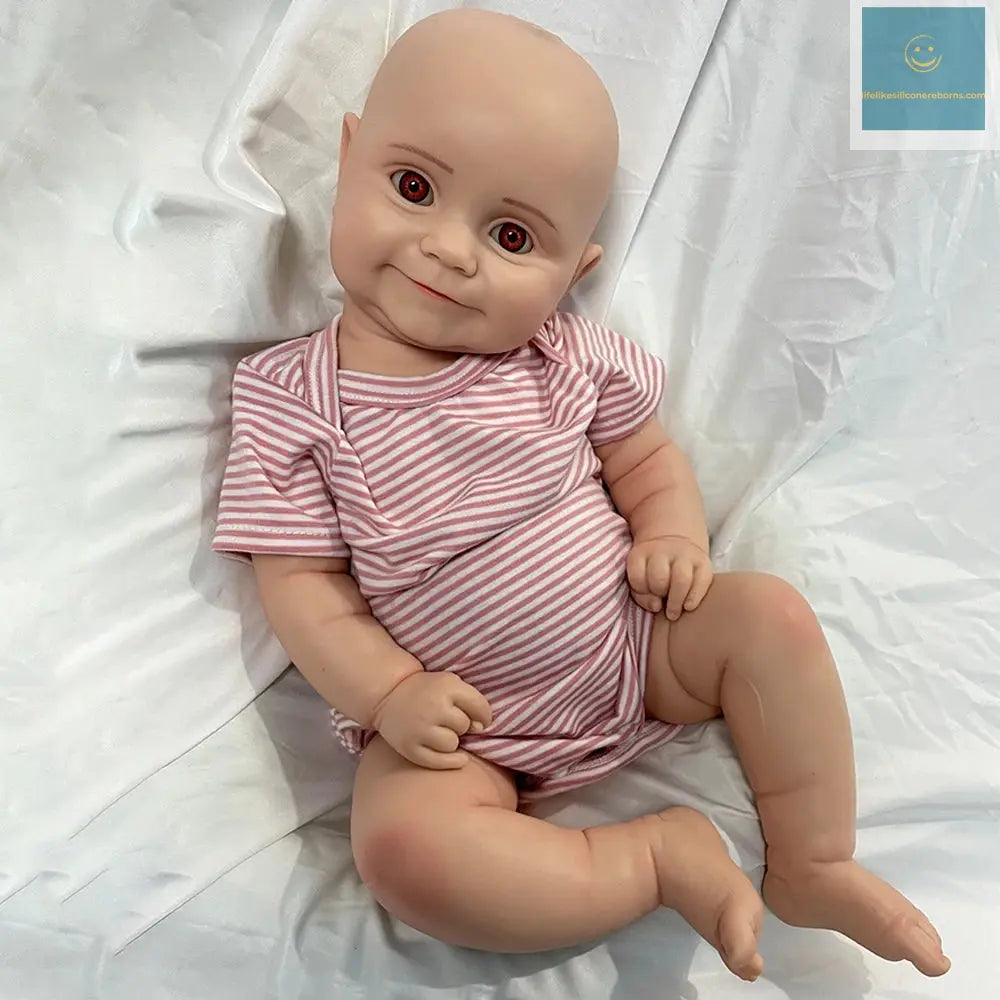 20Inch Whole Silicone Reborn Cuddle Baby Girl 8.7lb Weighted Lifelike Handmade Artist Newborn Waterproof Doll Collector Toys lifelikesiliconereborns.com