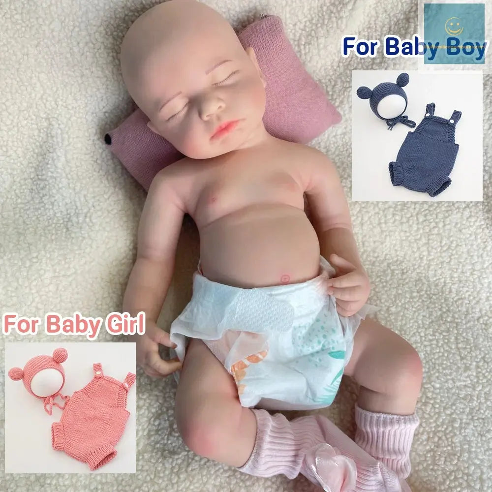 20" Full Body Silicone Reborn Baby Boy/Girl Doll LouLou Lifelike 3D Skin Painted Handmade Washable Newborn Bebe Kids Toy lifelikesiliconereborns.com