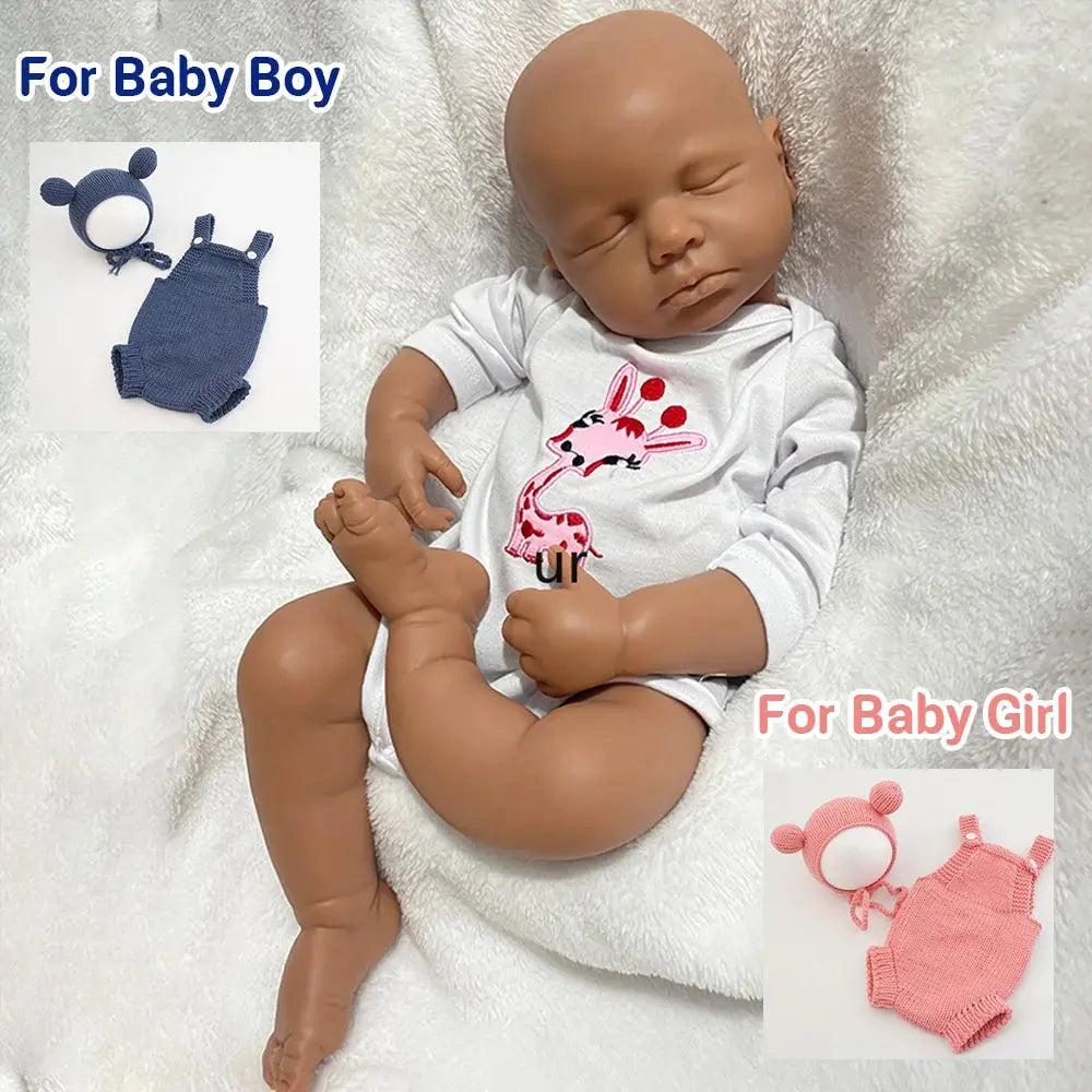 20" Full Body Silicone Reborn Baby Boy/Girl Doll LouLou Lifelike 3D Skin Painted Handmade Washable Newborn Bebe Kids Toy lifelikesiliconereborns.com