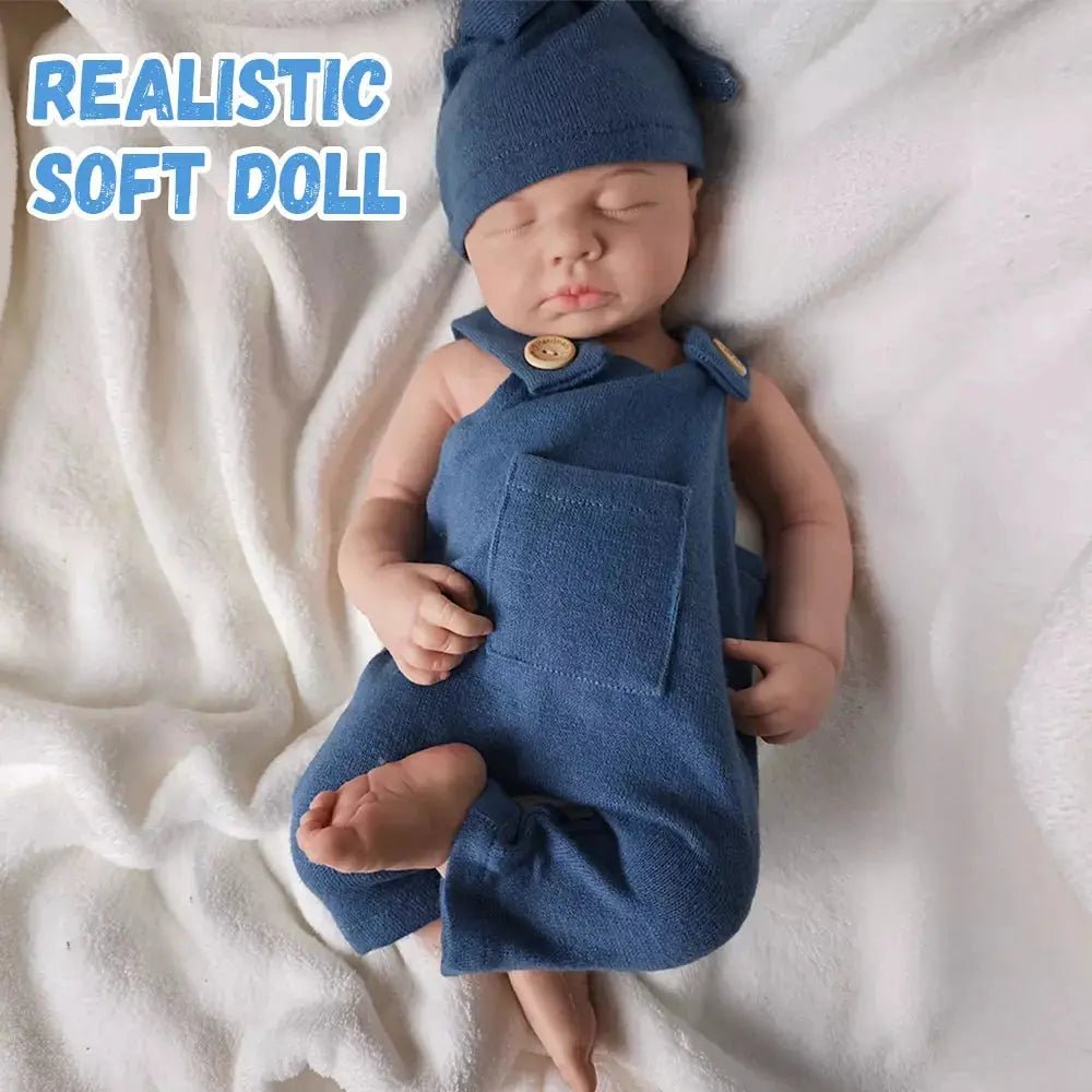 20" Platinum Solid Silicone Newborn Baby Boy/Girl LouLou Floppy Handmade Washable Reborn Doll 6.8lb Kids Toy Birthday Gift lifelikesiliconereborns.com