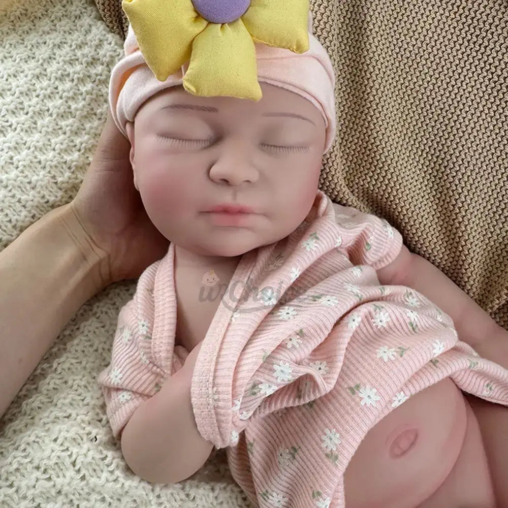 22Inch Floppy Newborn Girl Weighted Silicone Reborn Baby Doll Lifelike Details for Emotional Healing Christmas Gift Kids Toy lifelikesiliconereborns.com