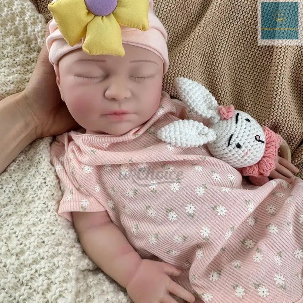 22Inch Floppy Newborn Girl Weighted Silicone Reborn Baby Doll Lifelike Details for Emotional Healing Christmas Gift Kids Toy lifelikesiliconereborns.com