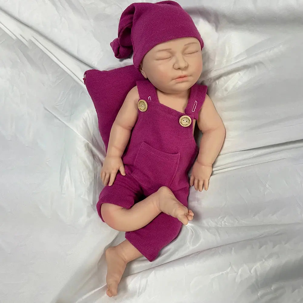 22Inch Full Body Silicone Reborn Doll Super Soft Handmade Flexible Newborn Girl Cuddle Baby  Waterptoof Collector Christmas Gift lifelikesiliconereborns.com