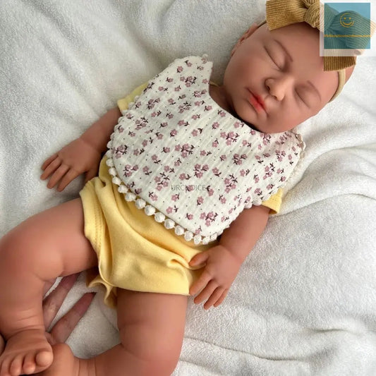 22Inch Handmade Weighted Silicone Reborn Baby Girl 8.6lb Soft Touch Feeling Waterproof Doll for Expectant Parents Collectibles lifelikesiliconereborns.com