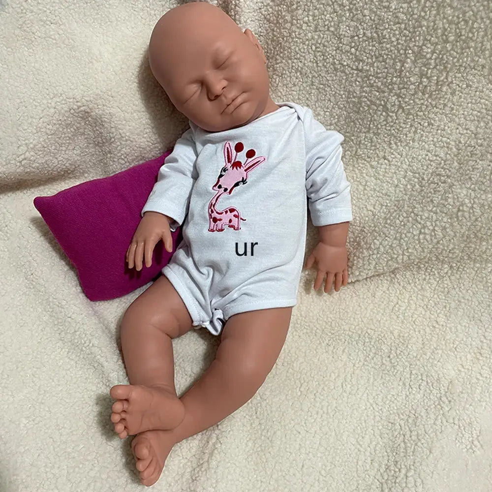 22Inch Handmade Weighted Silicone Reborn Baby Girl 8.6lb Soft Touch Feeling Waterproof Doll for Expectant Parents Collectibles lifelikesiliconereborns.com