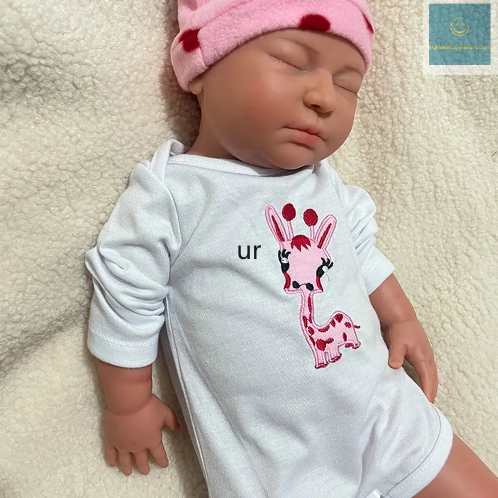 22" Weighted Black Reborn Doll Soft Full Silicone for Painter Handmade Flexible African Newborn Baby Girl Xmas Gift Collection lifelikesiliconereborns.com
